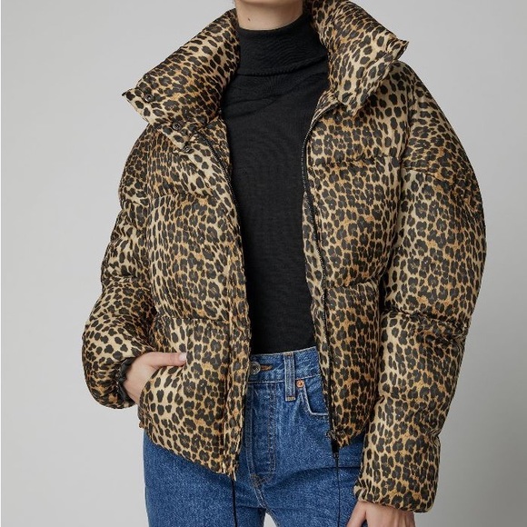 Apparis Paula Leopard Puffer - Size Medium - Picture 1 of 7